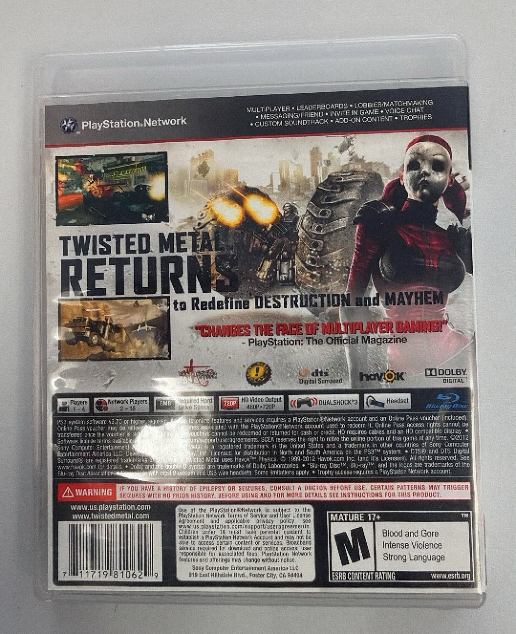 Twisted Metal Limited Edition PlayStation 3