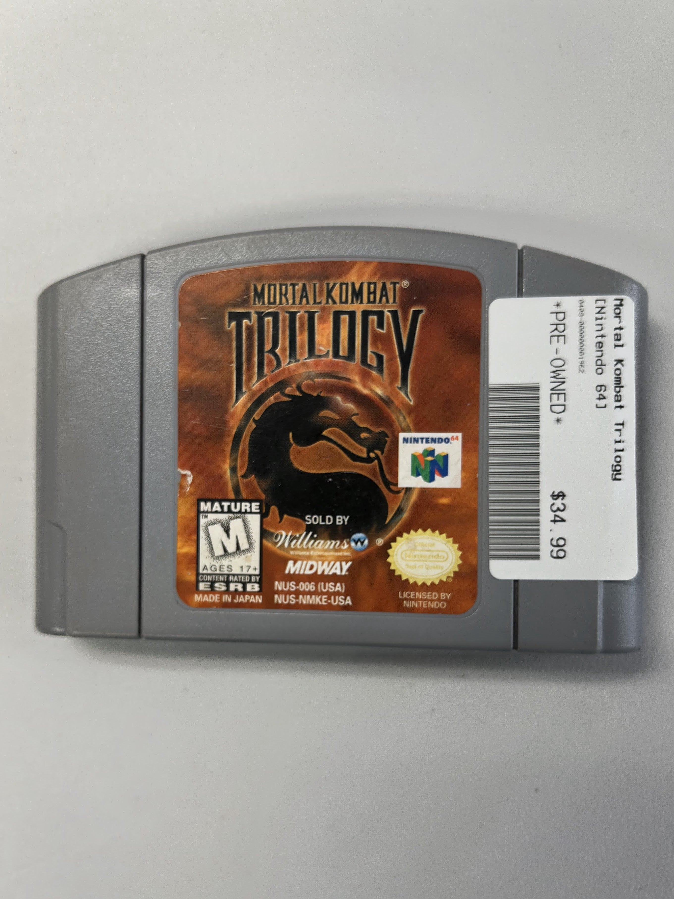 Mortal Kombat Trilogy   Nintendo 64