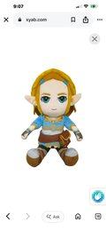 BOTW Princess Zelda 12” Plush