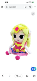 Princess Zelda 8” Plush