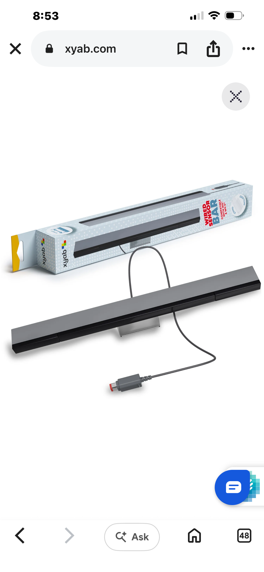 Wii Wired Sensor Bar