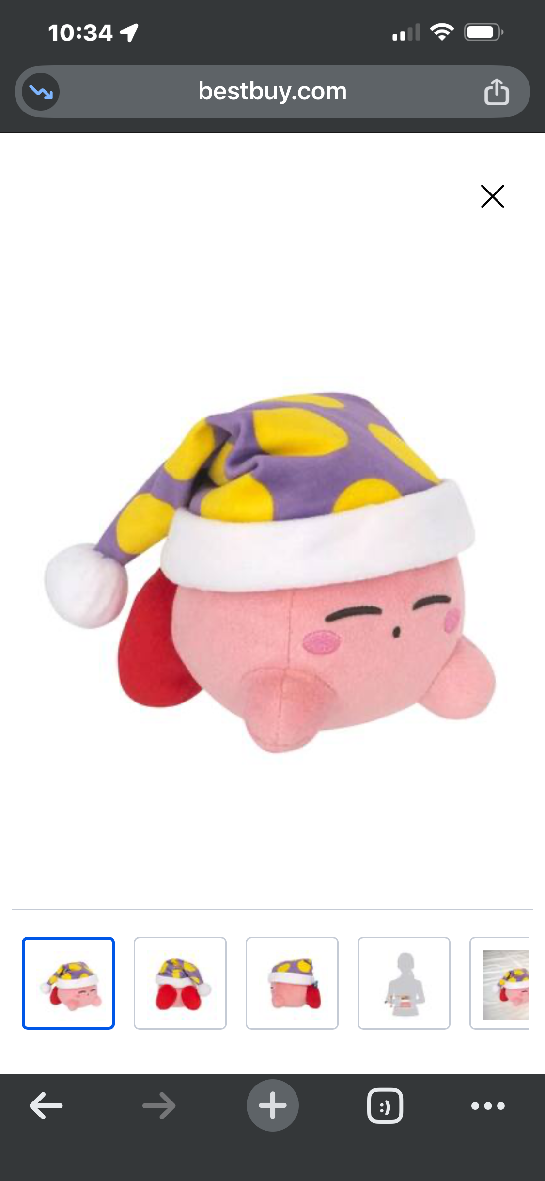 Kirby Sleep 6” Plush