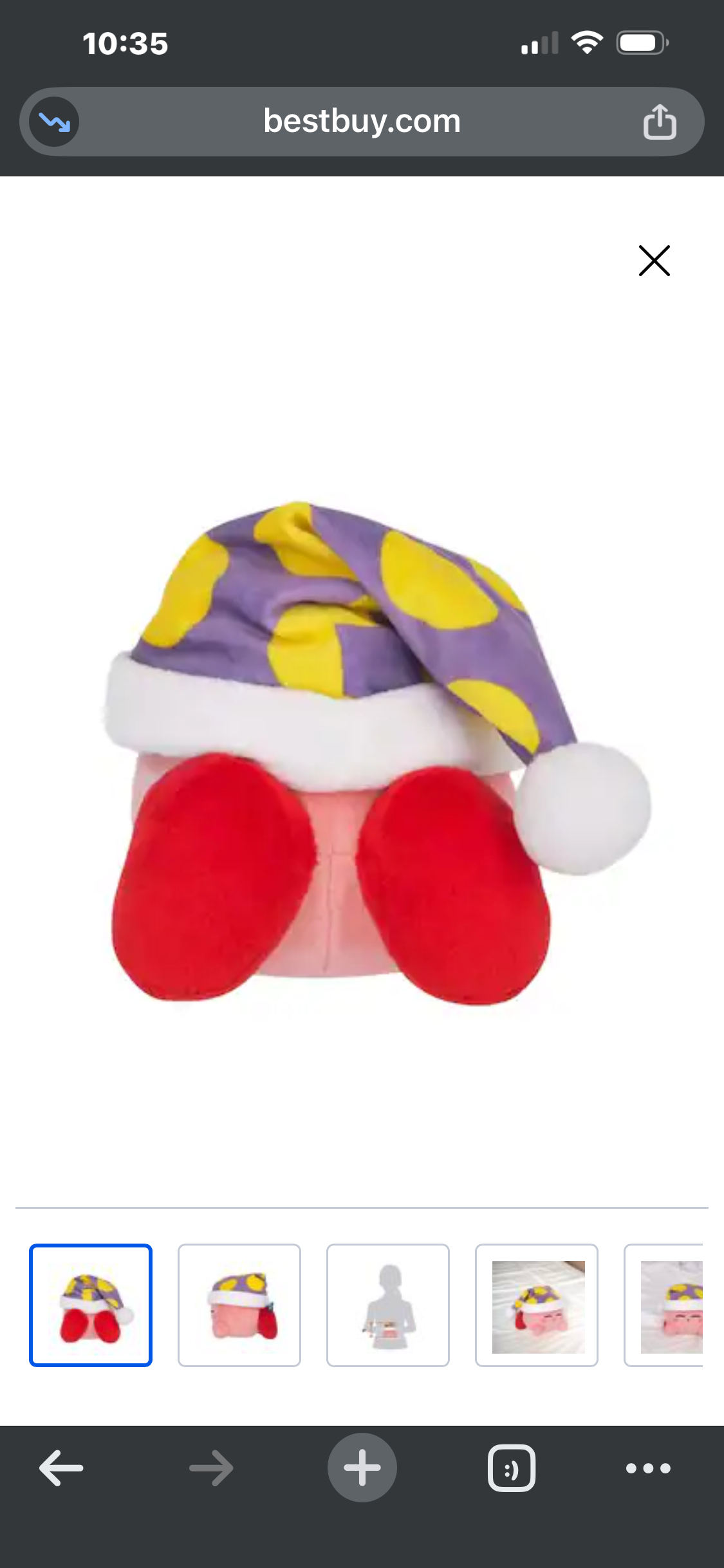 Kirby Sleep 6” Plush