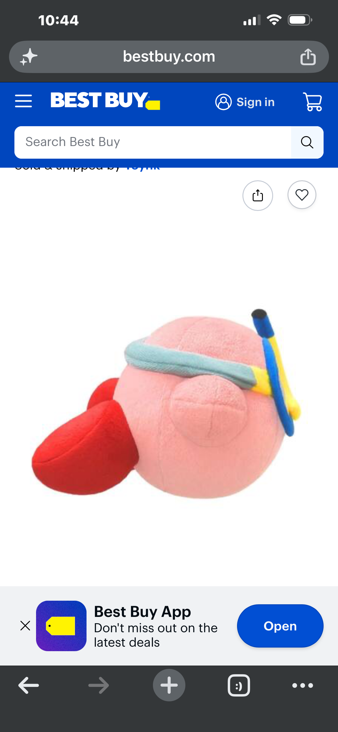 Kirby Swim 6” Plush