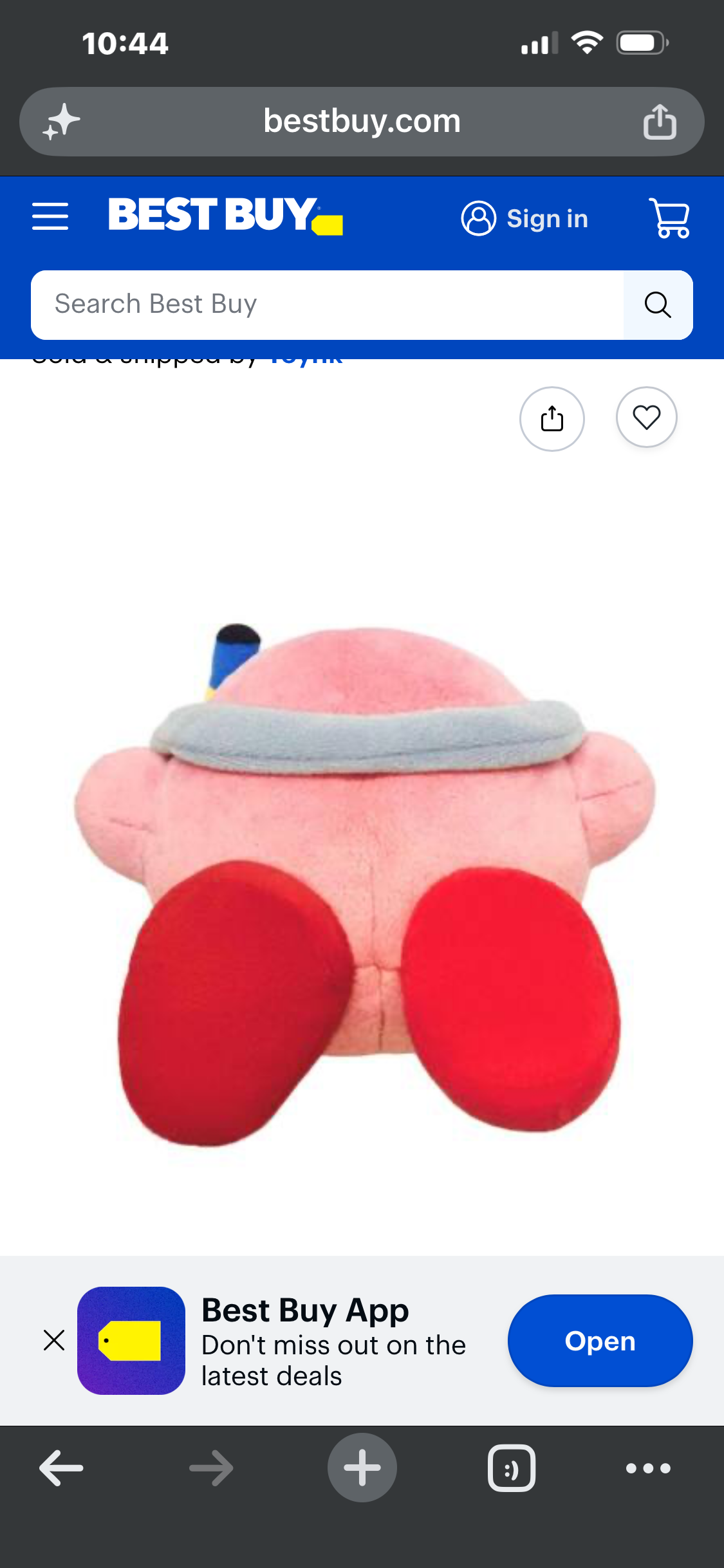 Kirby Swim 6” Plush